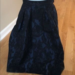 H & M navy & black circle skirt